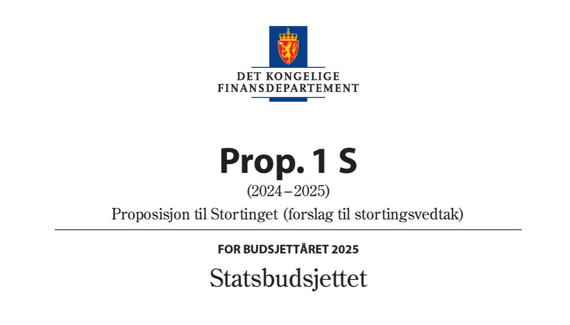 Statsbudsjettet for 2025 ble lagt frem 7. oktober 2024